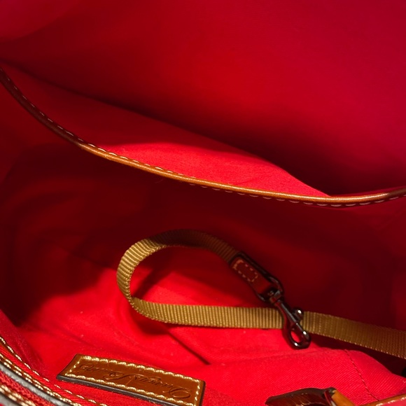 Dooney & Bourke Green Leather Shoulder Bag - Picture 6 of 10